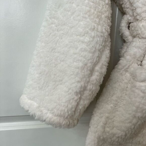 Pottery barn teddy bear robe white womens unisex super soft - Picture 3 of 8